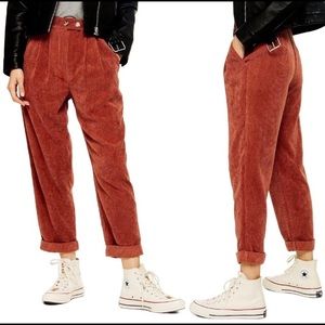 (Like new) Top Shop orange corduroy pants